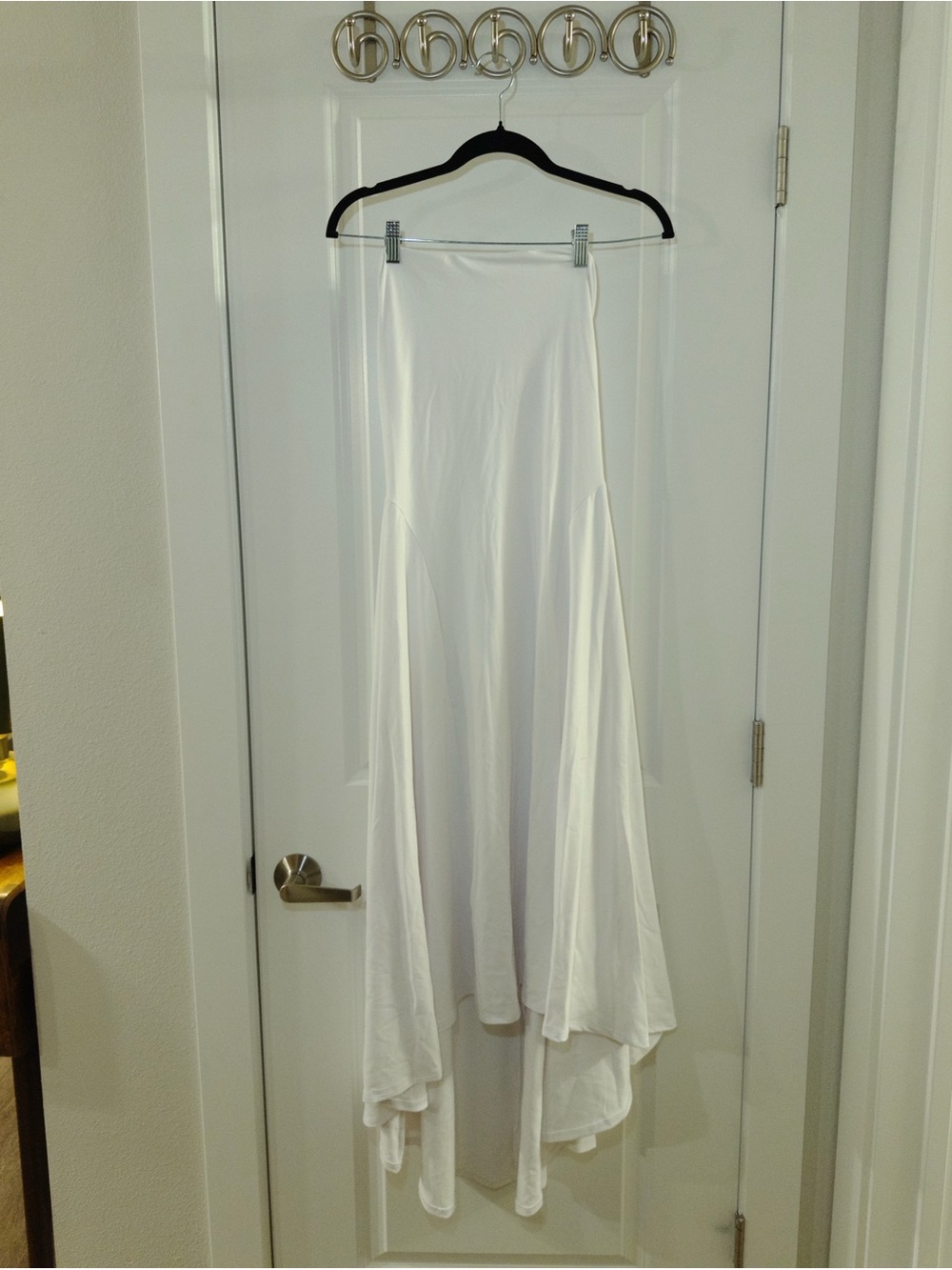 Susana Monaco White High-Low A-Line Skirt